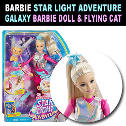 Barbie Star Light Adventure Galaxy Barbie Doll & Flying Cat Review